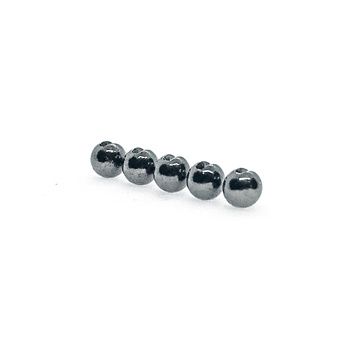 Slotted Tungsten Beads: Black Nickel