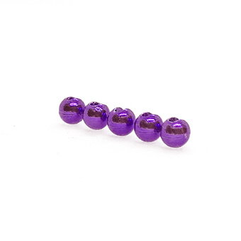 Slotted Tungsten Beads: Metallic Purple