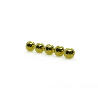 Slotted Tungsten Beads: Gold