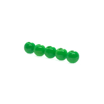Slotted Tungsten Beads: Fluo Green